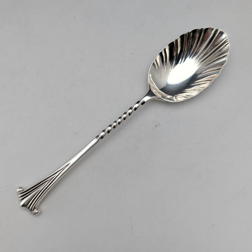 1894年 英国アンティーク 純銀製ティースプーン12本セット 計118g ケース入 Goldsmiths&Silversmiths